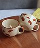WEAVING HOMES Dog Mug - Set of 2 Cream & Brown