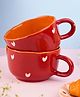 WEAVING HOMES Cupid Cup - Set of 2 Red