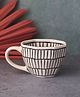 WEAVING HOMES Zebra Mug - Set of 2 Black & White