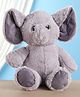 Furry Pals Super Soft Huggable Elephant Sitting Plush Toy Grey - Height 35 cm