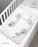 Mi Arcus 100% Cotton Polka Dot Print Baby Bedding Mattress / Gadda Set with Bolsters and Neck Pillow | Set of 4