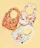 Mi Arcus 100% Cotton Fruits Print Feeding Bib With Snap Button Closure 0-3 Months (Pk Of 3) - Multicolour