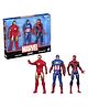 Marvel Avengers Action Figure Set with Shield Accessory Multicolor - Height 15 cm