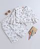 Twetoons Full Sleeves Nightwear Suit Set - Cream
