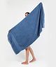 Doctor Towels Bamboo Terry Plus Size Bath Towel - Mineral Blue