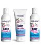 Comfy Cheeks Organic Baby Care Combo of Baby Daily Lotion | Baby Massage Oil | Tear Free Baby Body Wash And Shampoo Perfect For Baby| Age 0 to 10 yrs 100ML each (Combo of 3 Products)