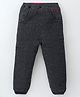 Yellow Apple Knit Full Length Solid Lounge Pant - Charcoal Grey