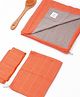 Doctor Towels Pack Of 4 Banana Double Cloth Coordinating Face Towels With Hand & Bath Towel - Rustic Orange