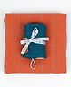 Doctor Towels Pack Of 2 Banana Double Cloth Towel With Hair Towel Set - Rustic Orange & Dutch Teal