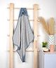 Doctor Towels Banana Double Cloth Hooded Baby Towel with Wash Cloth - Mirage Blue