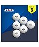 STAG ICONIC High Performance 2 Star Table Tennis (T.T) Balls| Advanced 40+mm Ping Pong Balls for Training, Tournaments and Recreational Play| Durable for Indoor/Outdoor Game - Pack of 6 (White)