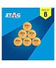 STAG ICONIC High Performance Seam Table Tennis (T.T) Balls| Advanced 40+mm Ping Pong Balls for Training, Tournaments and Recreational Play| Durable for Indoor/Outdoor Game - Pack of 6 (Orange)