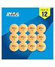STAG ICONIC High Performance Seam Table Tennis (T.T) Balls| Advanced 40+mm Ping Pong Balls for Training, Tournaments and Recreational Play| Durable for Indoor/Outdoor Game - Pack of 12 (Orange)