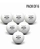 STAG ICONIC High Performance Supreme Table Tennis (T.T) Balls| Advanced 40+mm Ping Pong Balls for Training, Tournaments and Recreational Play| Durable for Indoor/Outdoor Game - Pack of 6 (White)