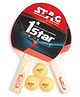 Stag Iconic Professional 1 Star Table Tennis (T.T) Set - Table Tennis Rackets and T.T Orange Balls Included| All-in-One Ping Pong Paddle Playset - Multicolor