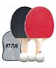Stag Iconic 2 Star Professional Table Tennis (T.T) Multi-Set - Top-Quality Rackets & Balls | All-in-One Ping Pong Paddle Playset - Table Game Accessories