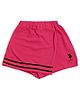 US Polo Assn Cotton Knit Above Knee Length Striped Skort - Pink