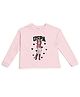 US Polo Assn Cotton Knit Drop Shoulder  Sleeves T-Shirt with Doll Print - Pink