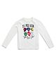 US Polo Assn Cotton Knit Full Sleeves T-Shirt with Cap & Text Print - White