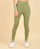 Zelena High Waisted Recovery & Shaping Maternity Stretchable Solid Leggings - Green