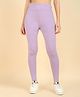 Zelena High Waisted Recovery & Shaping Maternity Stretchable Solid Leggings - Lavender