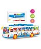 YAMAMA Musical Toy City Bus Toys For Kids Friction Public Bus Activity Toy Vehicle With Music Sounds And Lights - Multicolor