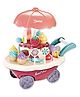 YAMAMA Pretend Play Toys Home Candy Cart Toys For Kids Ice Cream Candy Toy Cart Play Set With Music And Lights For Kids 30 Pcs  Multicolor