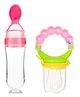 Domenico World Baby Love Fruit And Food Rattle Nibbler & Feeder - Pink