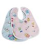 Domenico Feeding Bibs with Snap Button Closure Pack of 2 - Multicolour