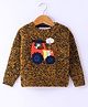 Wingsfield Full Sleeves Car Embroidered Sweater - Yellow