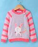 Wingsfield Full Sleeves Animal Embroidered Sweater - Multi Colour