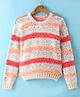 Wingsfield Full Sleeves Self Designed Sweater - Multi Colour