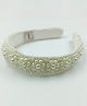 CHOKO Beads and Pearls Embellished  Hair Band - Off White