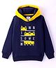 Wingsfield Full Sleeves Typography Printed Hooded Sweatshirt - Blue