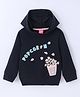 Wingsfield Full Sleeves Popcorn Printed Hooded Sweatshirt - Blue