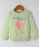 Wingsfield Full Sleeves Crown & Hearts Printed  Sweatshirt - Green