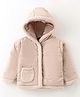 Wingsfield Full Sleeves Solid Textured & Pocket Detailed Jacket - Beige