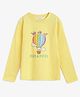 Campana 100% Cotton Full Sleeves Dreamers Printed T-Shirt - Yellow