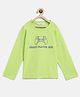 Campana 100% Cotton Full Sleeves Gaming Remote Printed T-Shirt - Lime Green