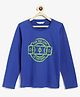 Campana 100% Cotton Full Sleeves Love Of The Game Printed T-Shirt - Royal Blue