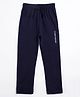 Campana 100% Cotton Keep Moving Printed Track Pant - Navy Blue