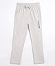 Campana 100% Cotton Keep Moving Printed Track Pant - Grey Melange