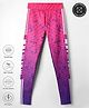 Pine Active Full Length Super Stretch Abstract Printed Leggings - Pink