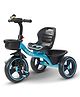 Baybee TRIXG Baby Tricycle for Kids, Smart Plug & Play Kids Cycle with Eva Wheels, Bell, Storage Baskets & High Backrest Baby Cycle for Kids (TRIXG Blue)