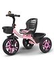 Baybee TRIXG Baby Tricycle for Kids, Smart Plug & Play Kids Cycle with Eva Wheels, Bell, Storage Baskets & High Backrest Baby Cycle for Kids (TRIXG Pink)