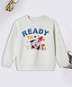 3PIN Cotton Full Sleeves Travel & Space Theme Printed Sweatshirt - Grey