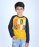 3PIN Cotton Full Sleeves Yeah Dude Text Printed Sweatshirt - Yellow