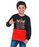 3PIN Cotton Full Sleeves I Am Awesome Text Printed Sweatshirt - Black