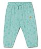 Milou Cotton Floral Printed Pant - Blue