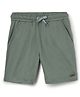 Milou Cotton Solid Side Pocket Shorts - Olive Green